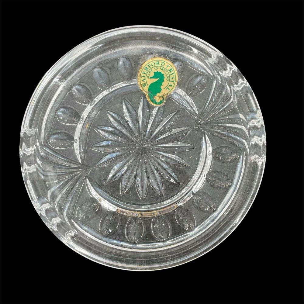 Waterford Crystal Overture Coaster Round Starburst 4-inch Sticker Discontinued